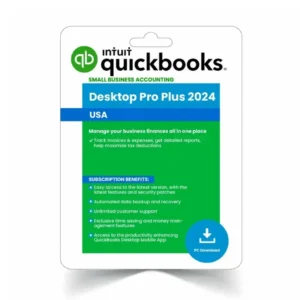 QuickBooks Desktop Pro Plus 2024 | US Edition | 1-Year Subscription | 1-User | Windows PC